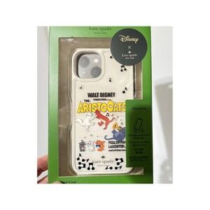Kate Spade Disney Aristocats iPhone 14 Case Liquid Glitter Marie KC662 New